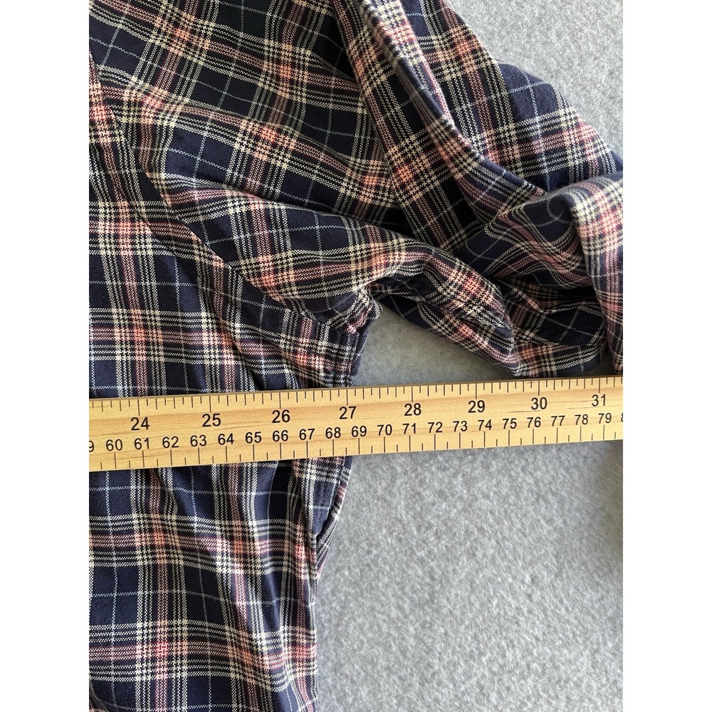 Nautica Mens Long Sleeve Button Down Shirt Size XL Plaid Red White Blue Cotton - Picture 11 of 13